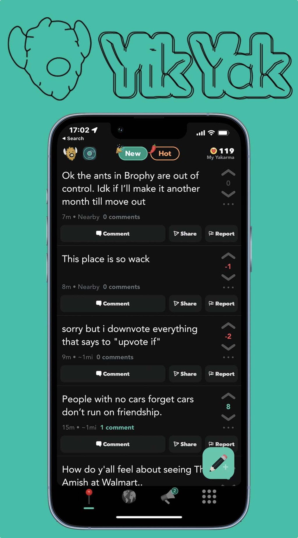 The YikYak problem